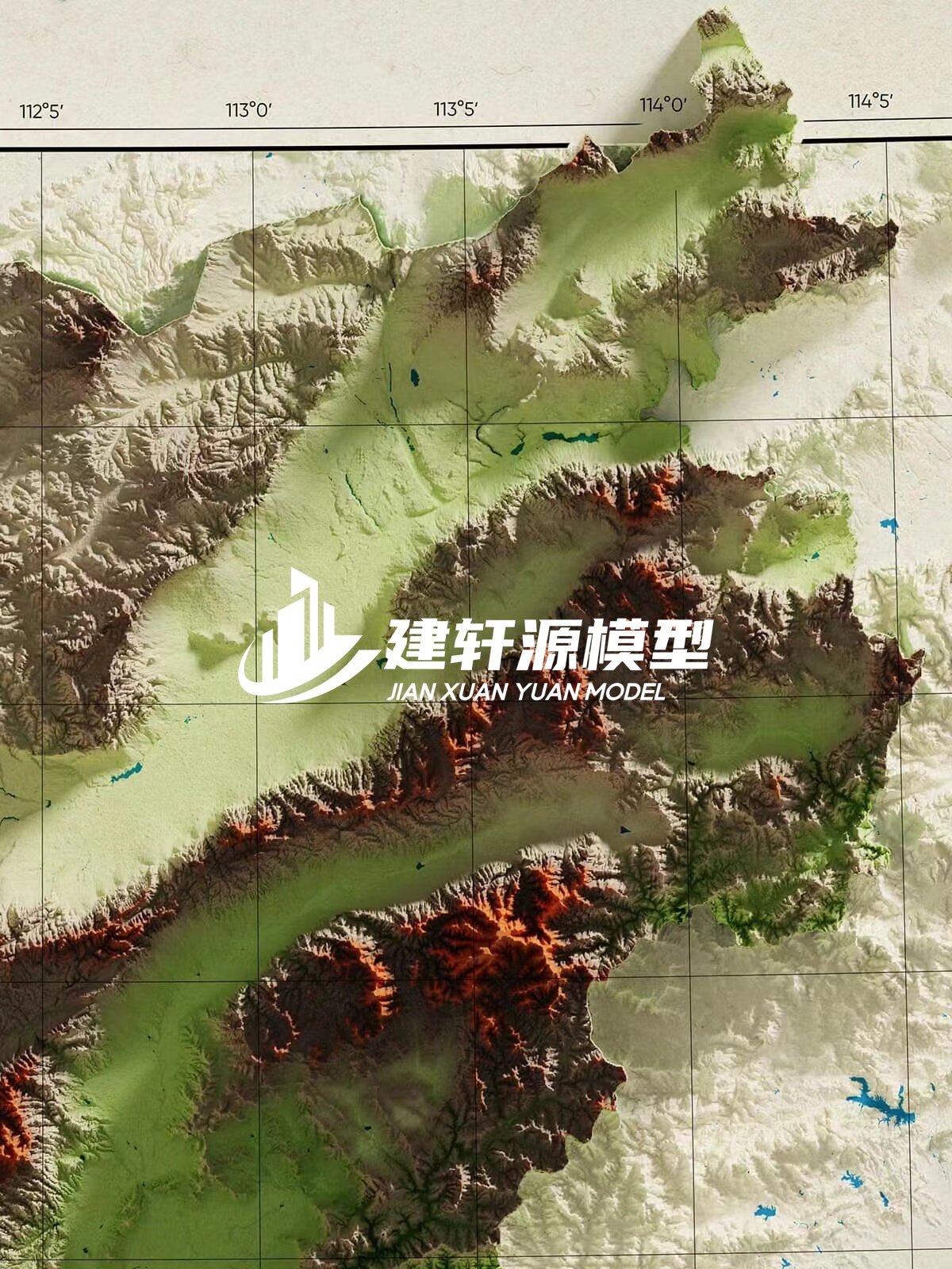 万载地形模型制作